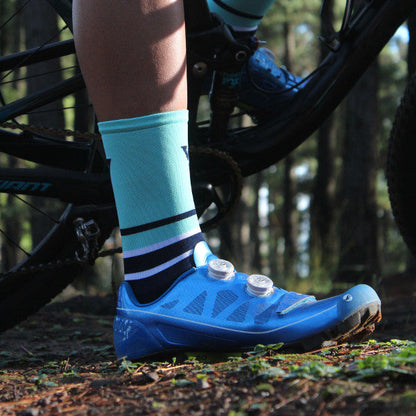 Mint & Navy Cycling Socks 8 | Versus Socks