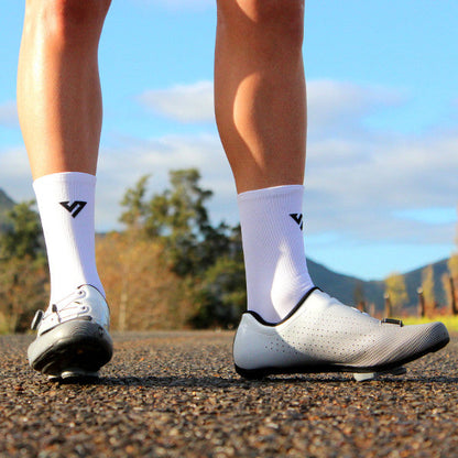 White Cycling Socks 1 | Versus Socks