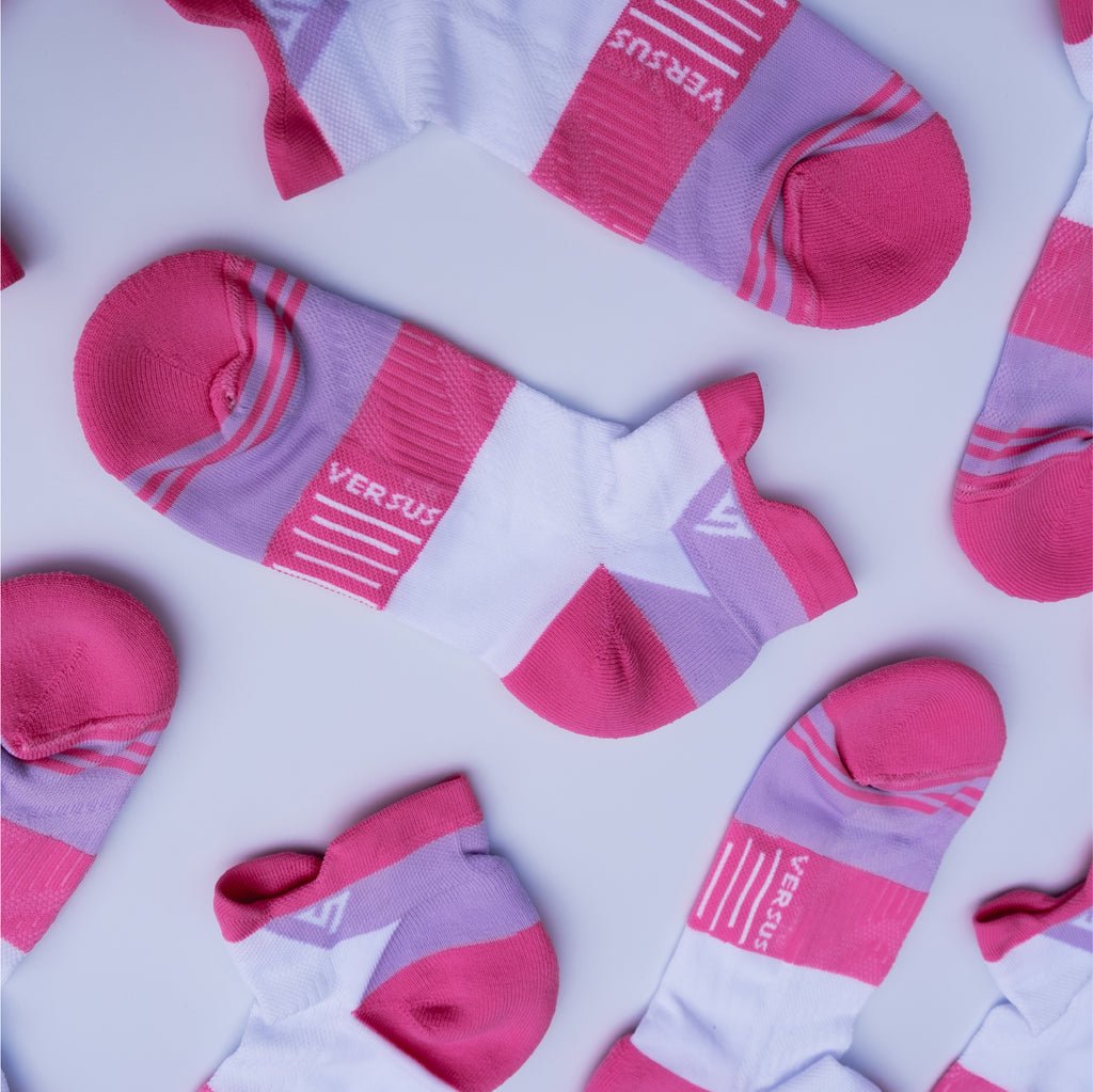 Marshmallow Cutback Short Running Socks 1 | Versus Socks UK